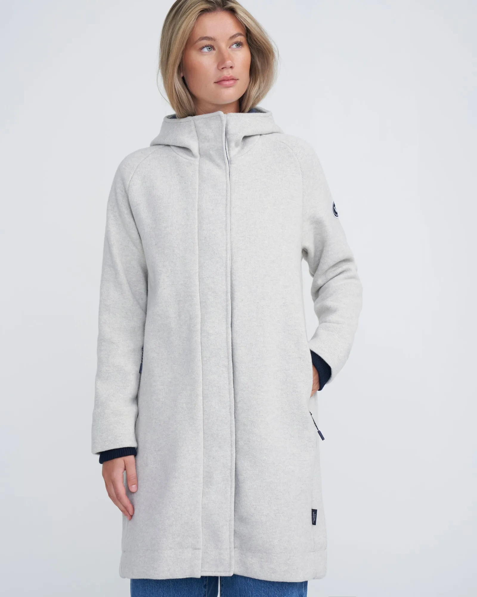 Tanja Windproof Coat - Light Grey Mel