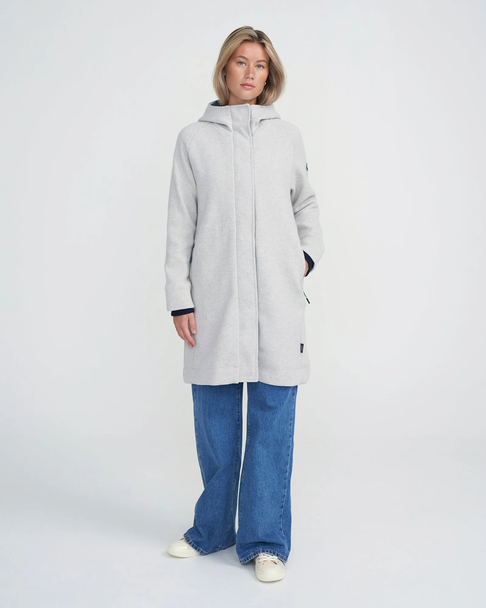 Tanja Windproof Coat - Light Grey Mel