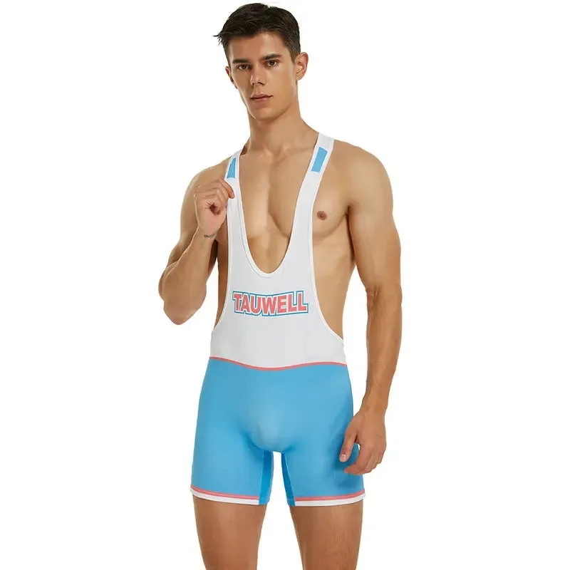 TAUWELL Wrestling Dress mens bodysuit Pink