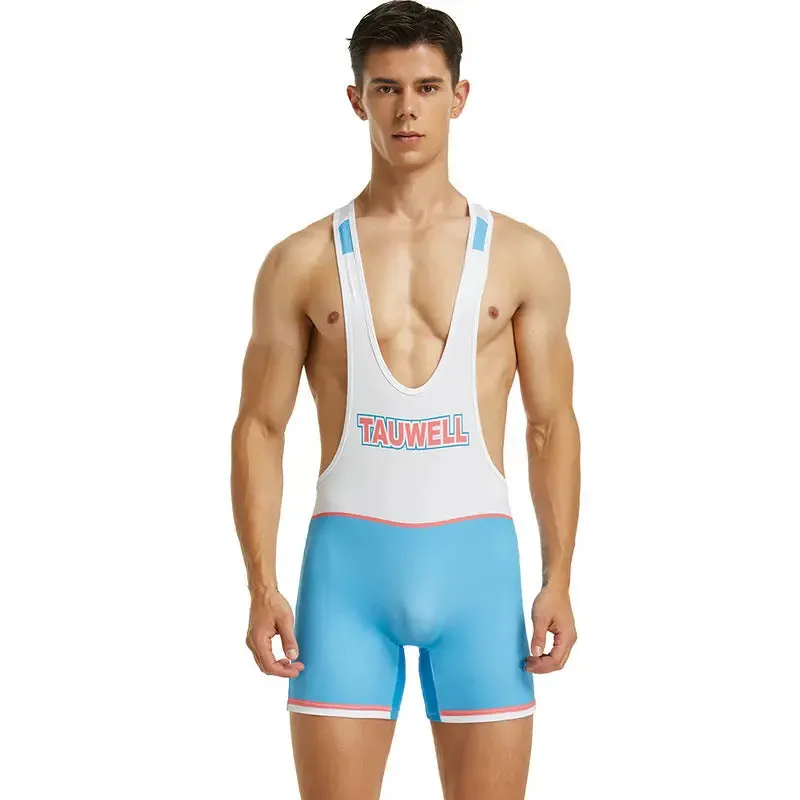 TAUWELL Wrestling Dress mens bodysuit Pink