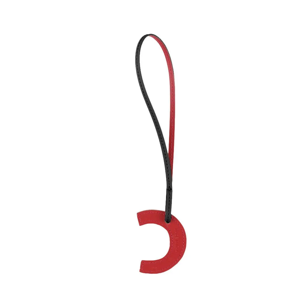 TB Charm Letter - C Black&Red