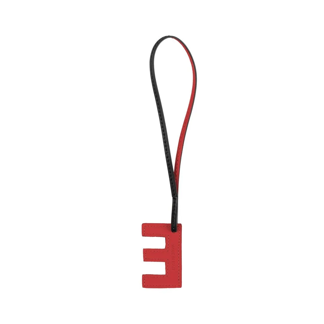 TB Charm Letter - E Black&Red