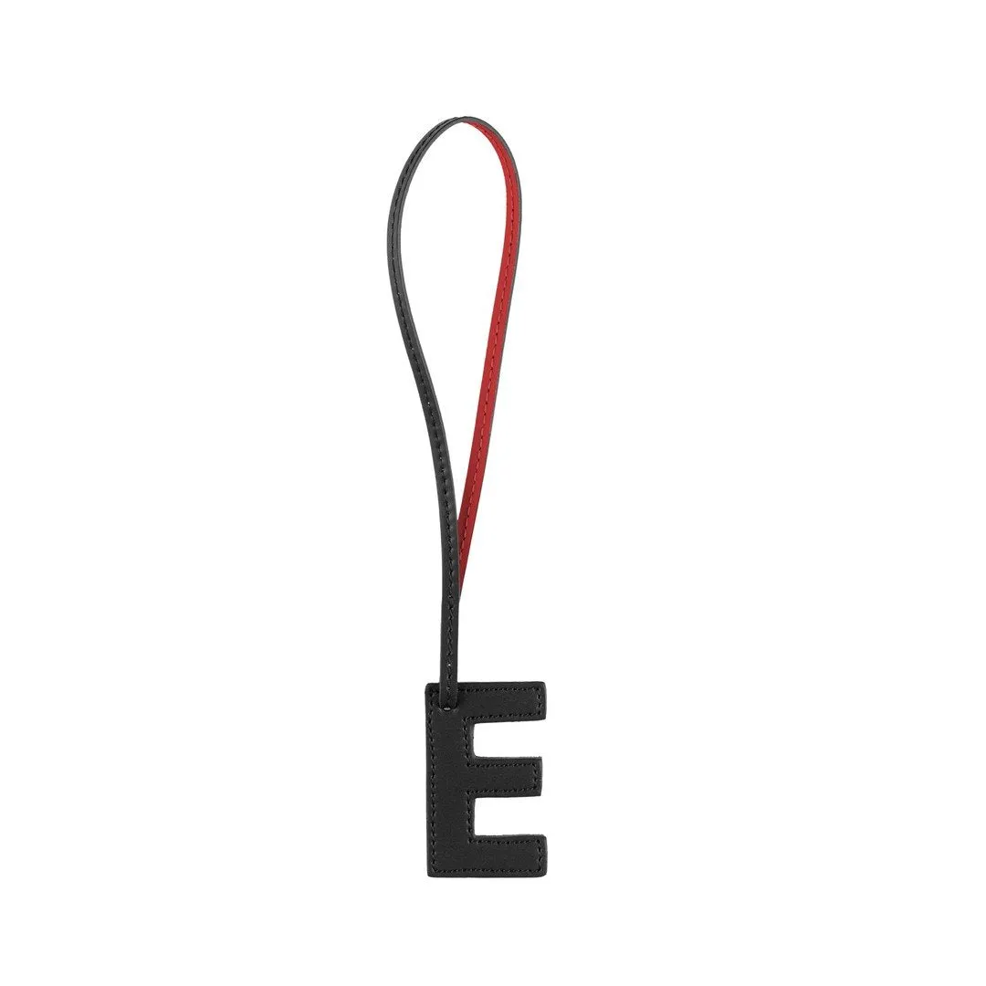 TB Charm Letter - E Black&Red