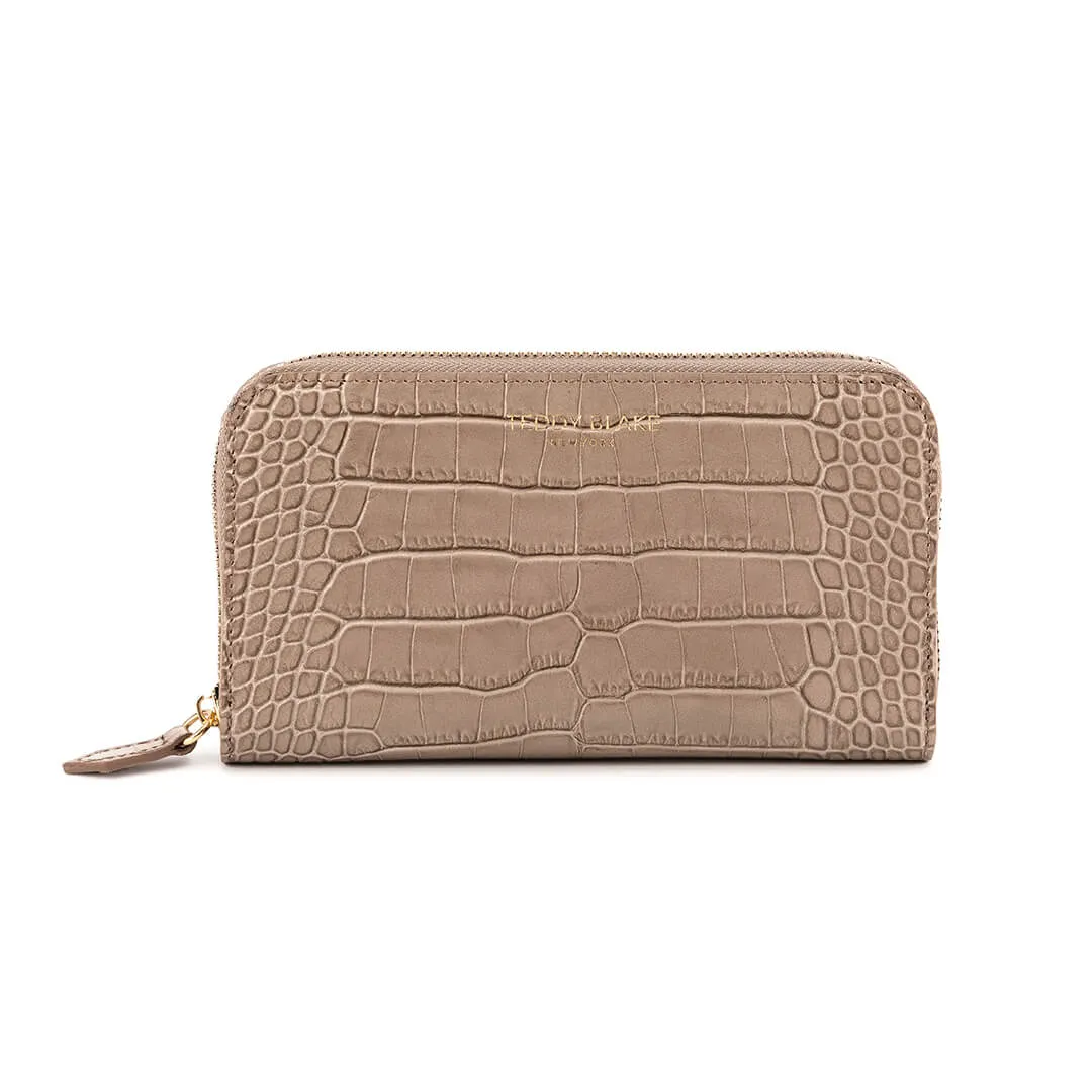 TB Zipwallet Croco - Light Beige