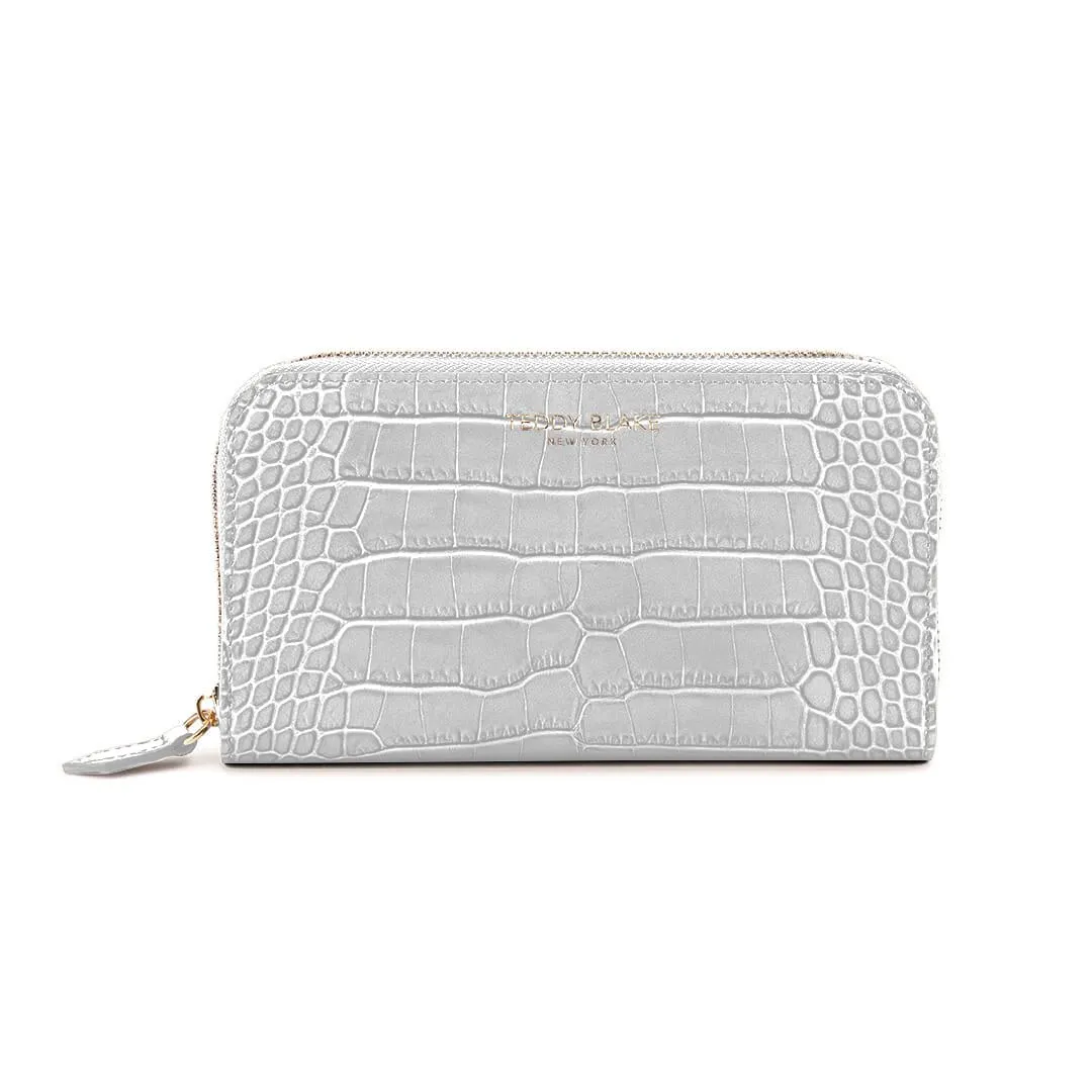 TB Zipwallet Croco - White