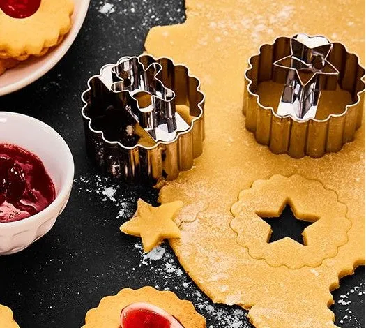 Teddy Bear Linzer Cookie Cutter