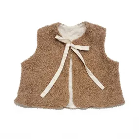 Teddy Boucle Vest - Caramel