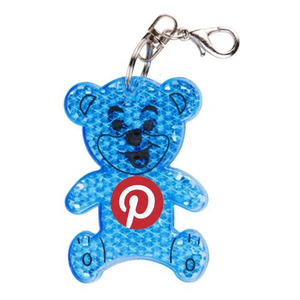 Teddy Hard Reflective Key Ring