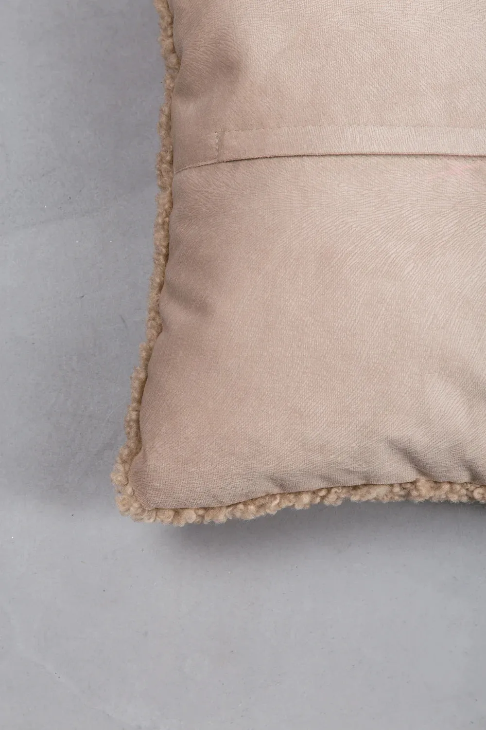 Teddy Short-Haired Natural Sheepskin Pillow