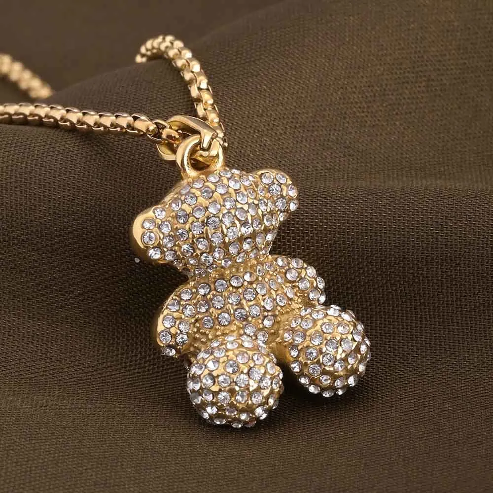 Teddy Solitaire Necklace