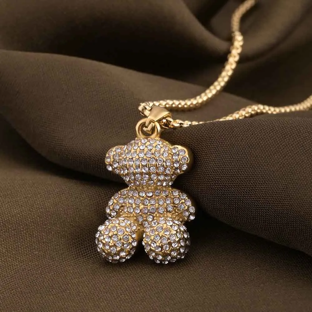 Teddy Solitaire Necklace