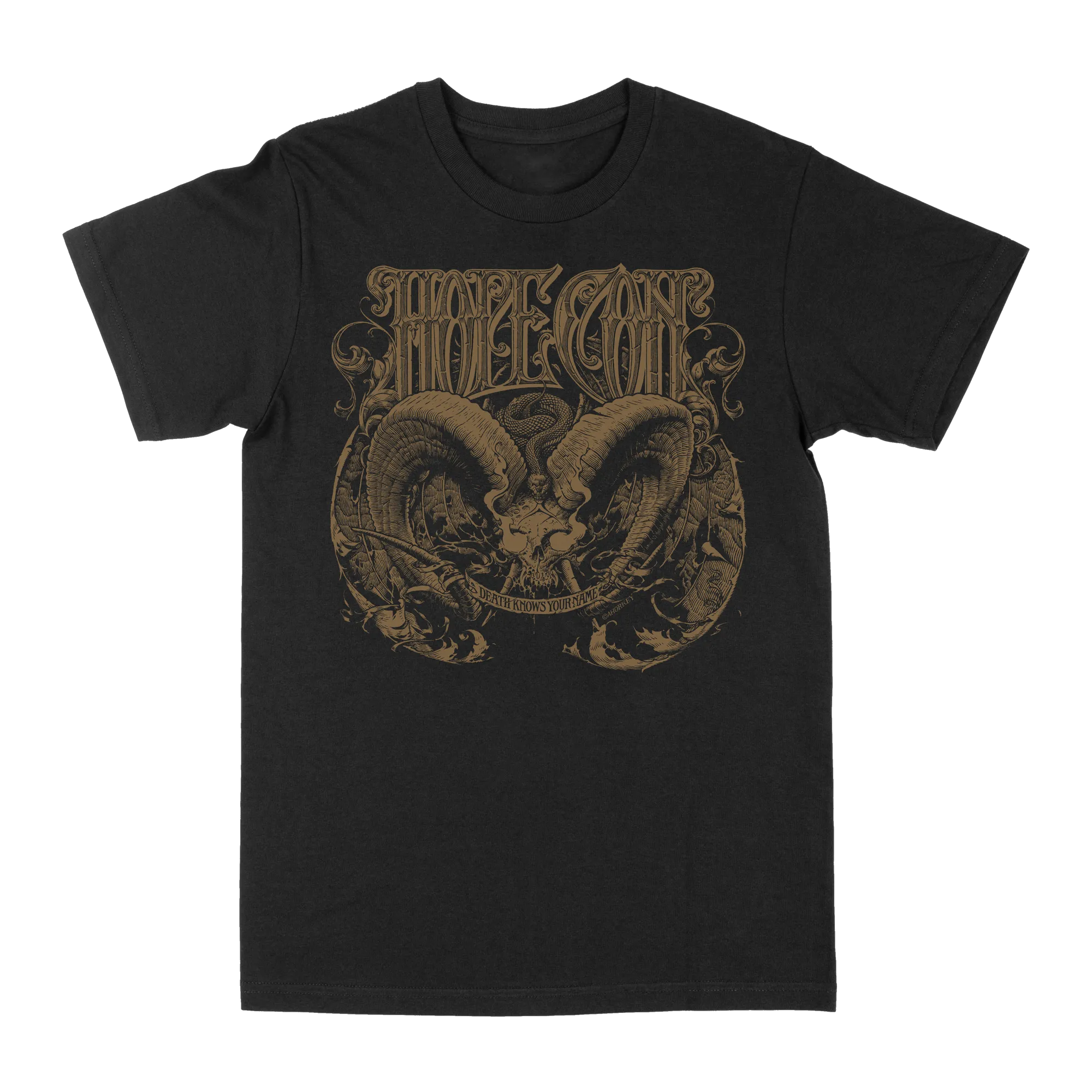 The Hope Conspiracy "Death Knows Your Name: Gold" Black T-Shirt