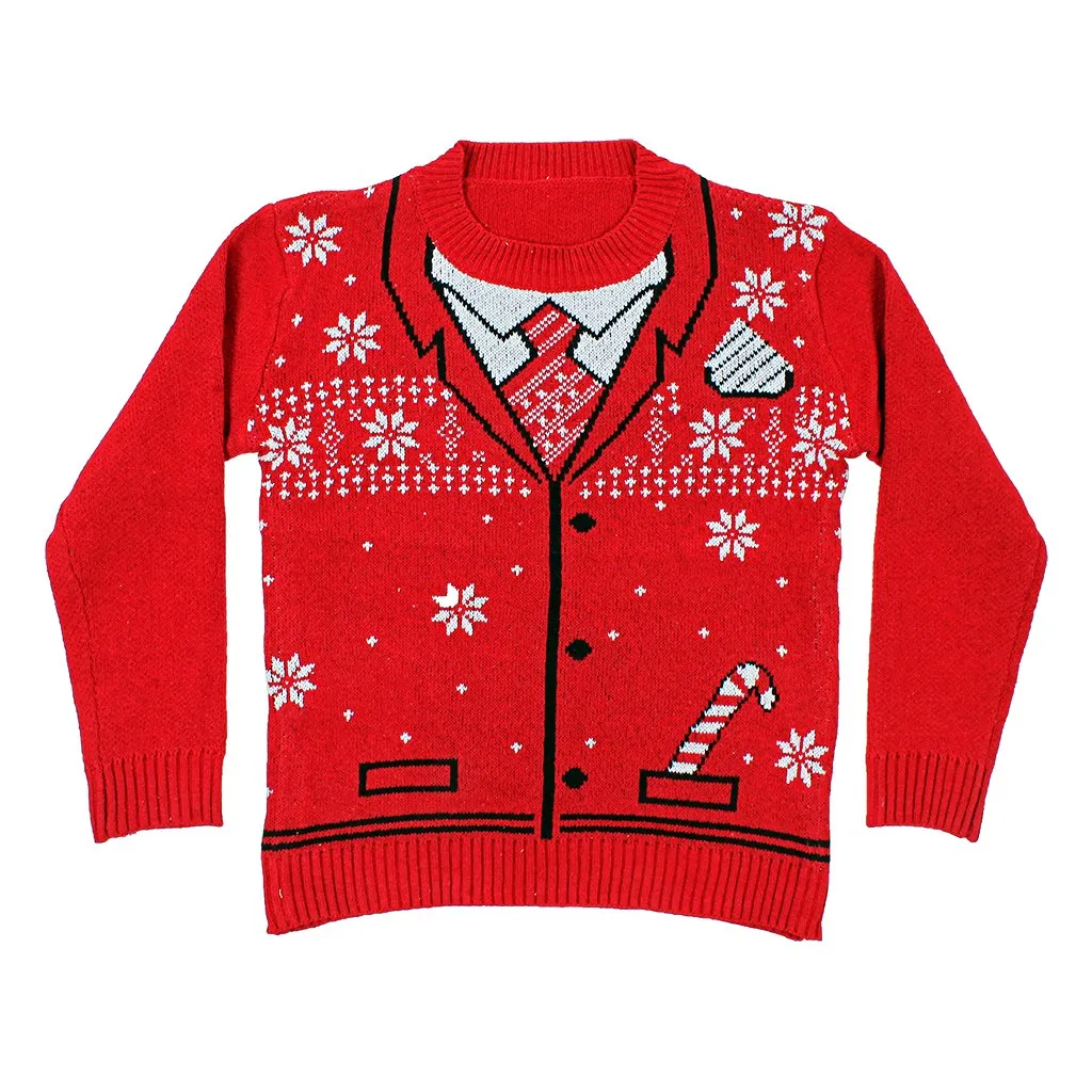 The Uncle Bing Christmas Suit Sweater