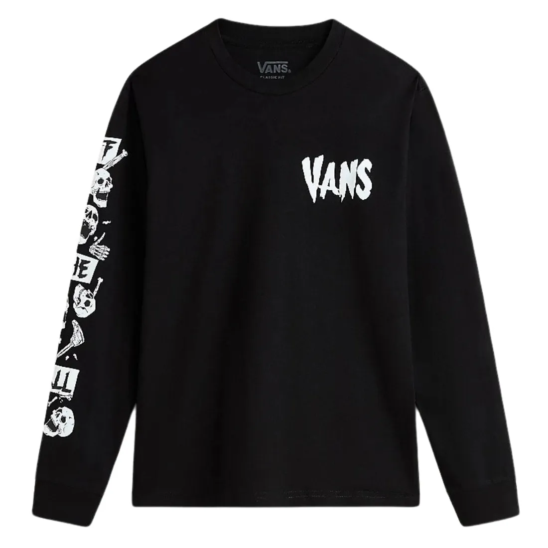 Vans Kids Skeleton Long Sleeve T-Shirt - Black