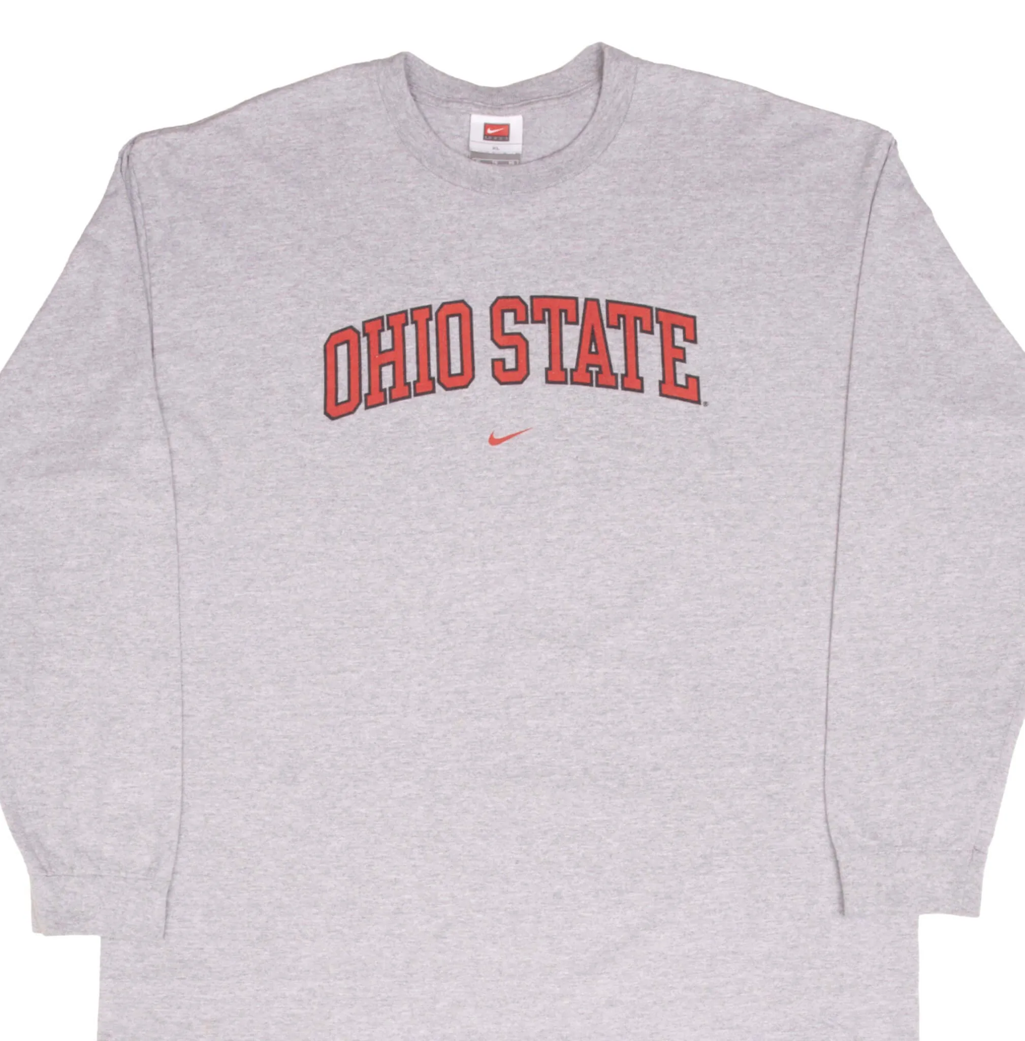 VINTAGE NIKE NCAA OHIO STATE BUCKEYES LONG SLEEVE TEE SHIRT 2000S SIZE XL