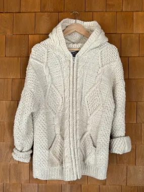 Vintage Wool Fisherman's Cardigan Sweater