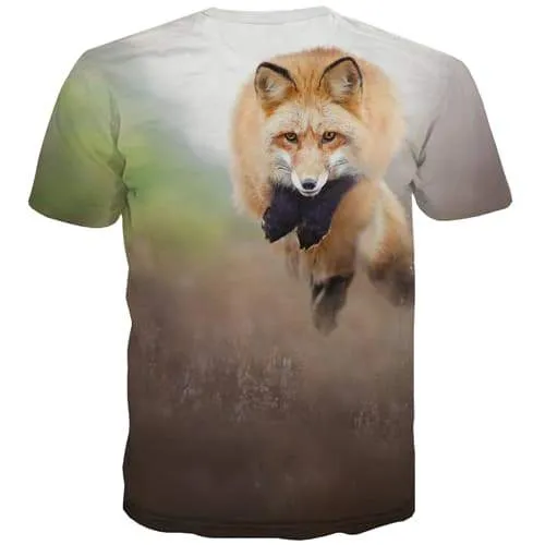 Wolf T-shirt Men Animal T-shirts 3d Hilarious Shirt Print Harajuku Tshirt Printed