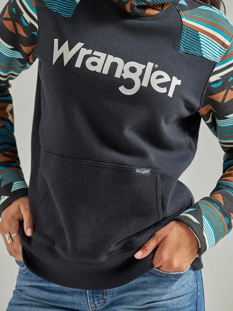 Wrangler Women's Retro Southwestern Yoke Hoodie