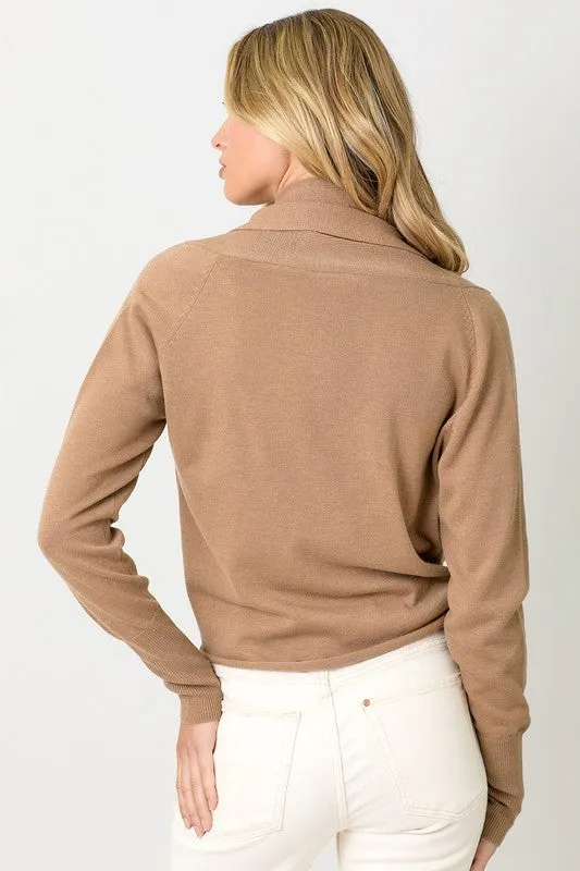 WRAP SWEATER (LATTE)