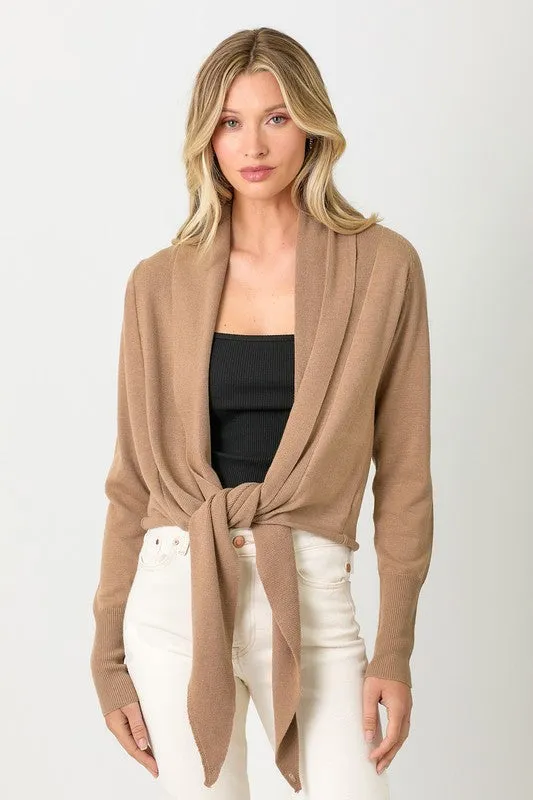 WRAP SWEATER (LATTE)