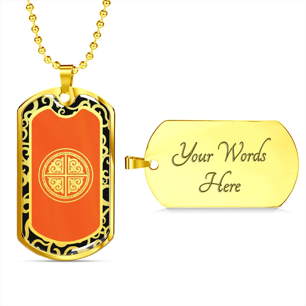 Xiaoyu PHOENIX Dog Tag - 1P - 18k Gold Finish